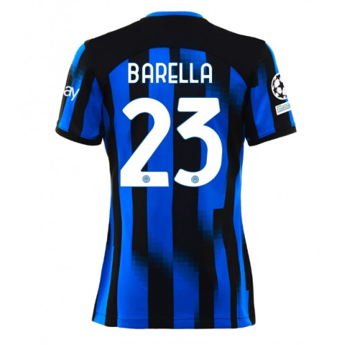 Inter Milan Nicolo Barella #23 Domaci Dres za Ženska 2023-24 Kratak Rukav